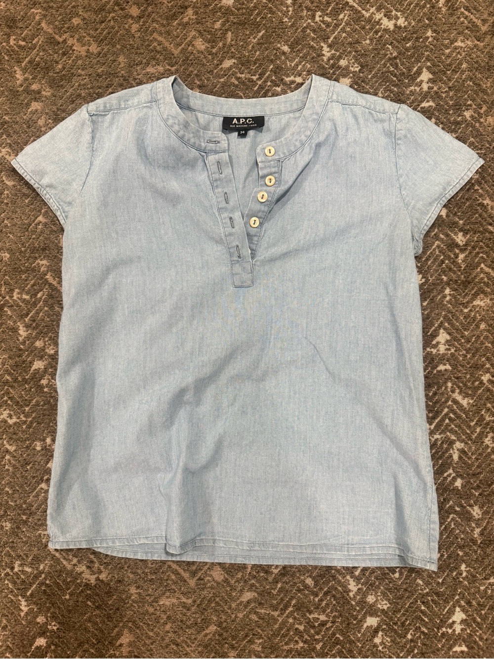 A.P.C. Chambray Top / 34 (XS)